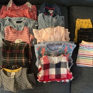 9-12 month baby girl clothing lot